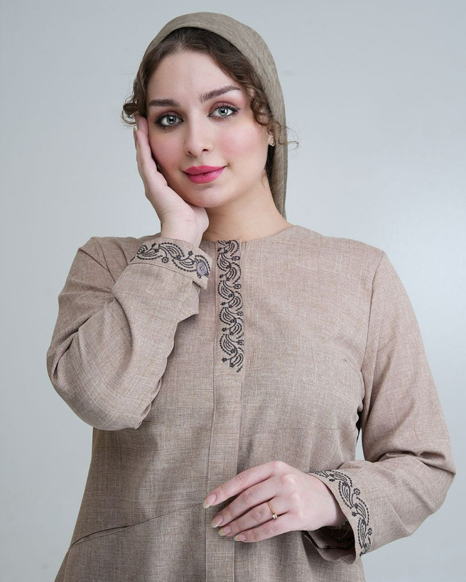 مانتو دکمه دار الیکا