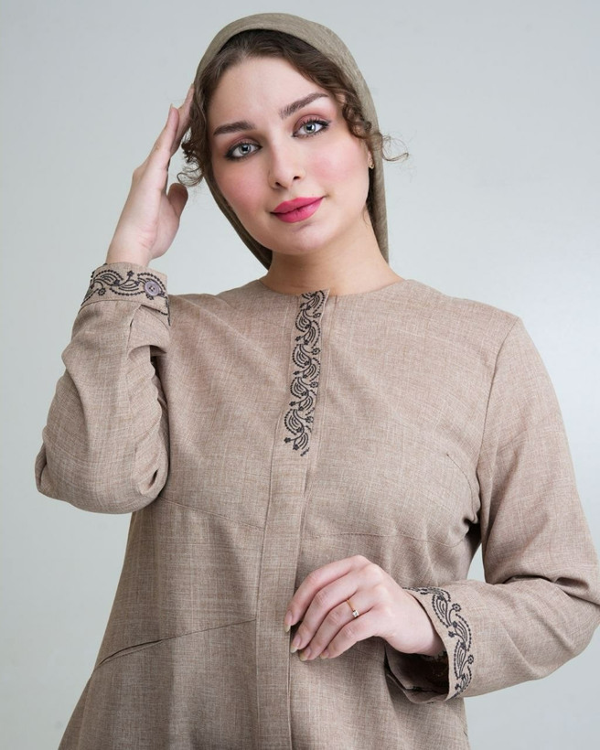 مانتو دکمه دار الیکا