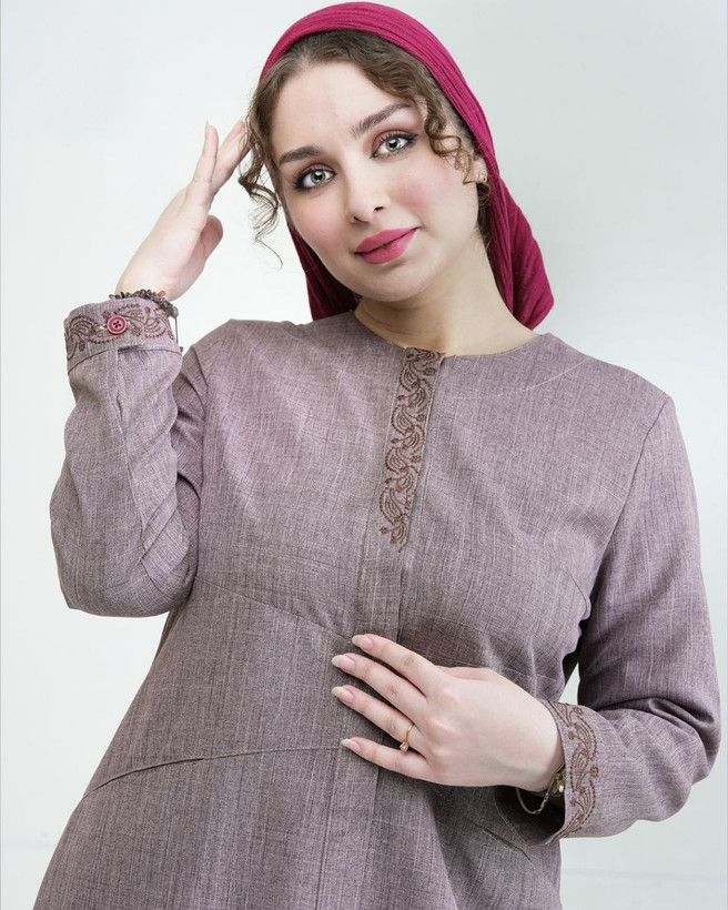 مانتو دکمه دار الیکا