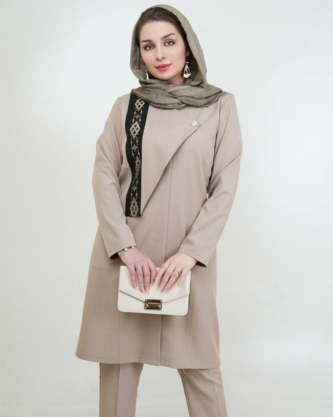 مانتو شلوار دکمه دار جانان