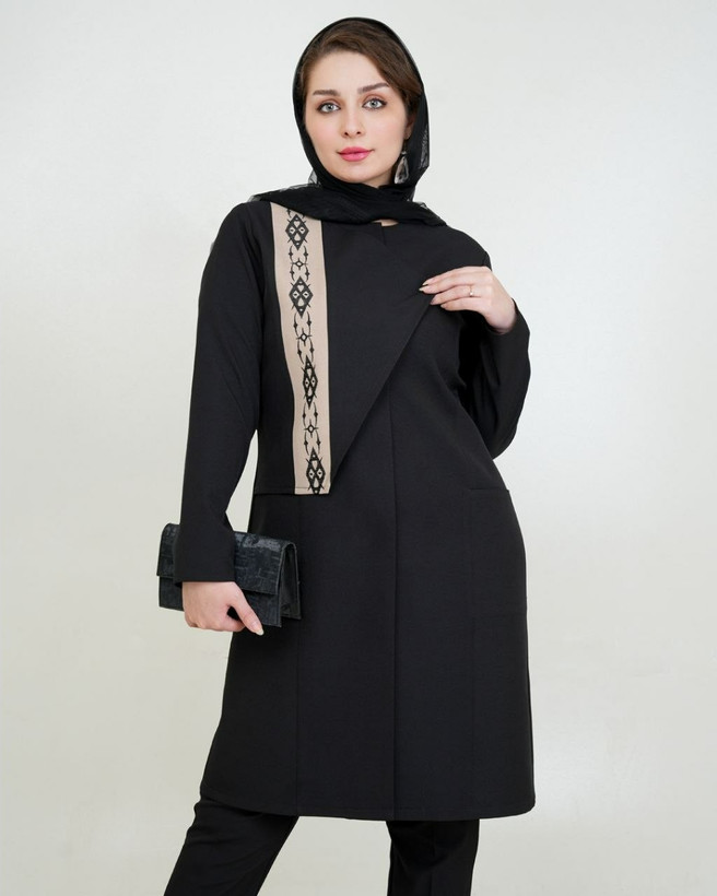 مانتو شلوار دکمه دار جانان