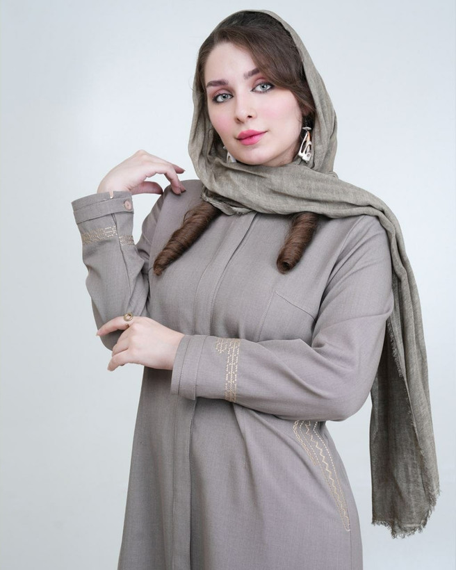 مانتو شلوار دکمه دار شاینا