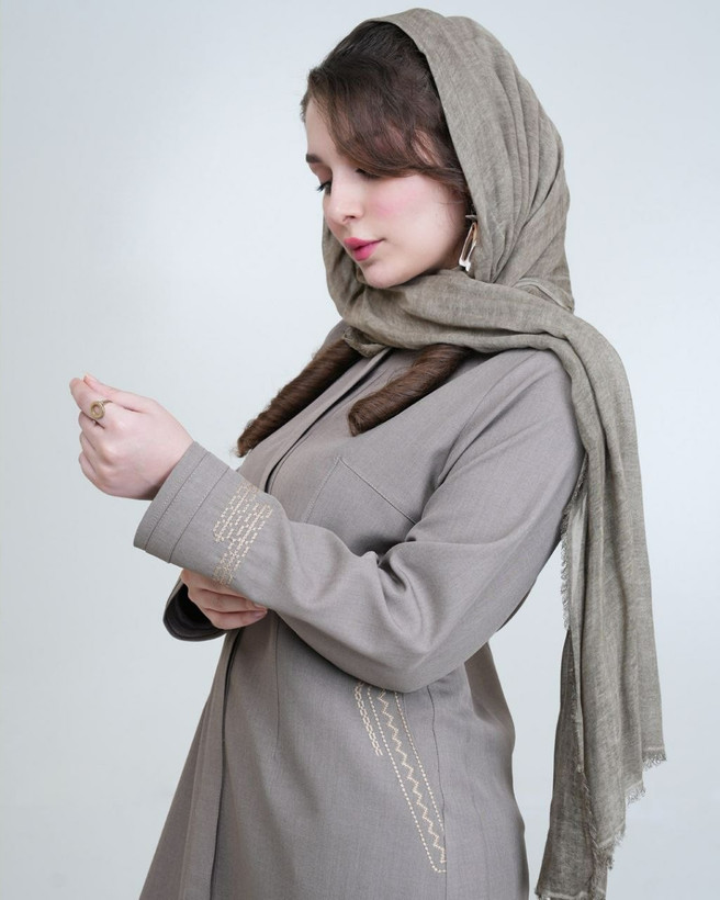 مانتو شلوار دکمه دار شاینا