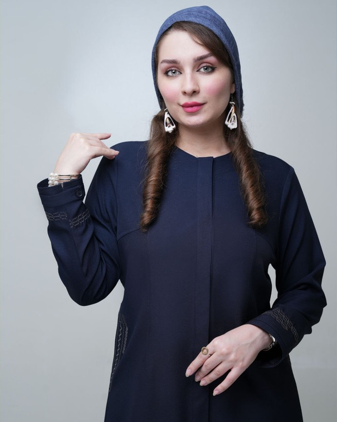 مانتو شلوار دکمه دار شاینا
