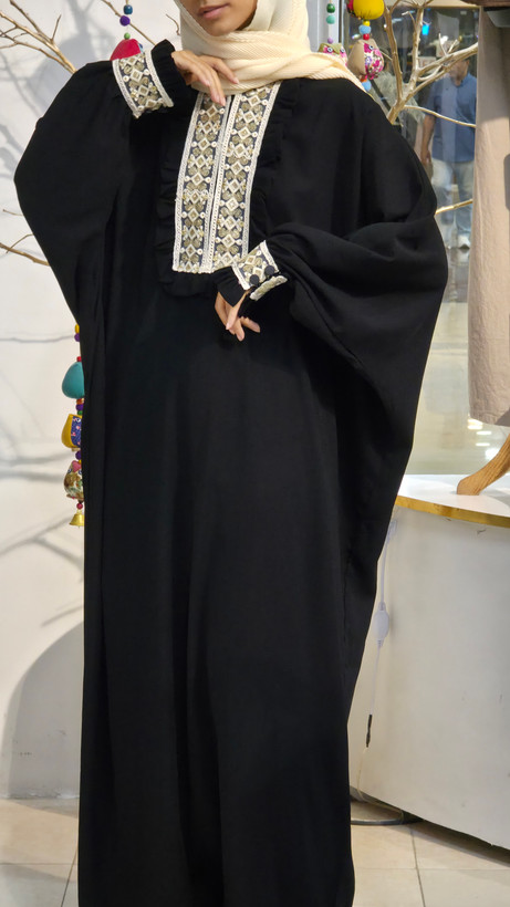 مانتو عبایی مشکی زنانه