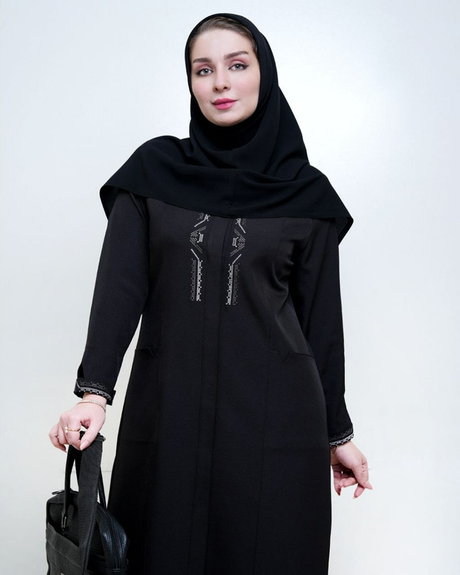 مانتو شلوار دکمه دار آراسته