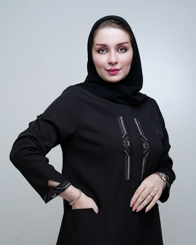 مانتو شلوار دکمه دار آراسته